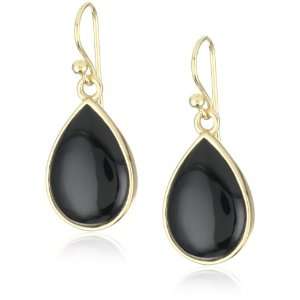  Bronzed by Barse Guinevere Onyx Teardrop Earrings 