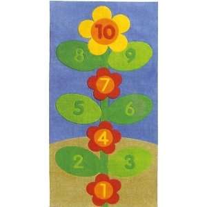  Wesco 35032 Hopscotch Mat and a Puck Flower Toys & Games