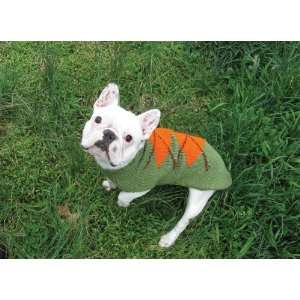   Wool Green Argyle Dog Puppy Sweater Size XXS