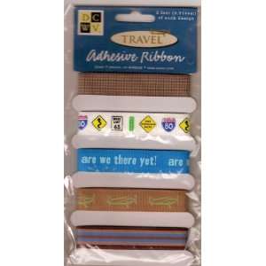   Adhesive Ribbon 5/8 5 Styles/1 Yd Each travel Arts, Crafts & Sewing