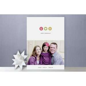  Peace Love Frost Christmas Photo Cards Health & Personal 