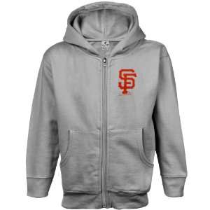  San Francisco Giants Toddler Ash Big Cap Logo Full Zip 