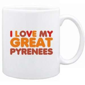  New  I Love My Great Pyrenees  Mug Dog