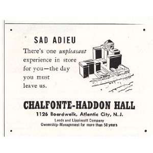   Print Ad 1949 Chalfonte Haddon Hall Chalfonte Haddon Hall Books