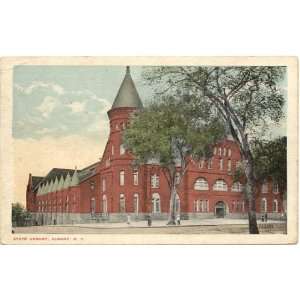   1920s Vintage Postcard State Armory Albany New York 