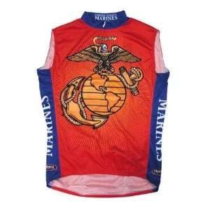  Primal Wear Mens US Marines Military Sleeveless Cycling Jersey 