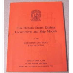   & Hove Engineerium; Catalogue for April 24, 1978 Christies Books