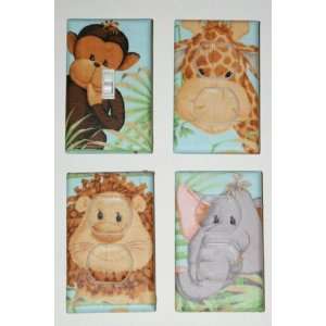   Jungle Babies Light Switch Plate and Outlet Cover Set 