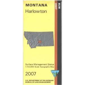  Map Harlowtown   Surface Management (9781411319592) BLM Books