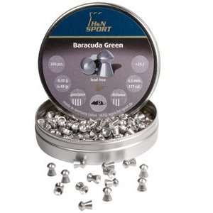 Baracuda Green, Lead Free, .177 Cal, 6.48 Grains, Round Nose 