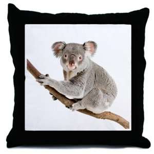  Throw Pillow Koala Bear on Branch 