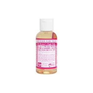Organic Castile Liquid Soap Rose   Completely Biodegradable and 