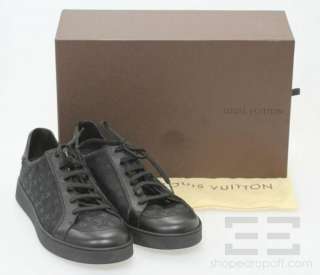 Louis Vuitton Black Monogram Idylle Canvas & Leather Mens Sneakers 
