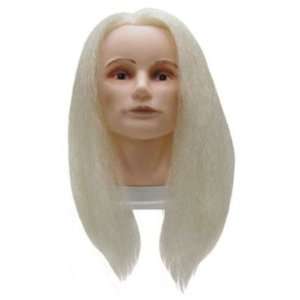  Hair Art Yak Hair 12 White Yak Mannequin 12 Beauty