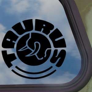TAURUS FIREARMS GUN Black Decal Car Truck Window Sticker
