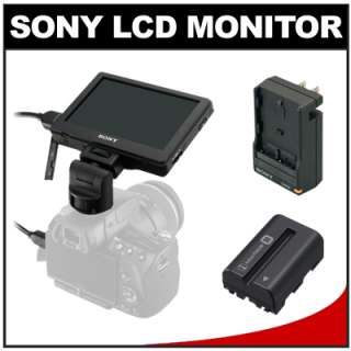 Sony CLM V55 Portable 5 HD LCD Monitor & Hood with Battery & Charger