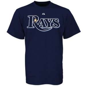    Tampa Bay Rays Wordmark Navy YOUTH T Shirt