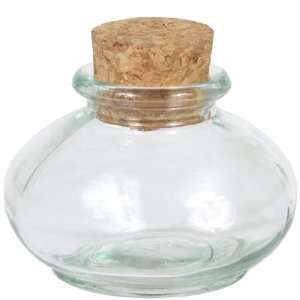  Clear Recycled Glass Decorative Bean Jar 