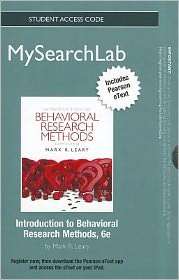   Methods, (0205225594), Mark R. Leary, Textbooks   