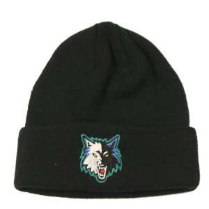   Timberwolves Classic Cuffed Knit Hat   Black