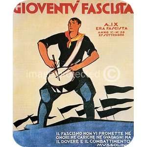  Vintage Italian WW2 Propaganda Gioventi Fascista MOUSE PAD 
