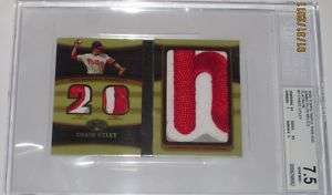 CHASE UTLEY 09 TOPPS TRIPLE THREADS JUMBO PATCH CARD BOOK PHILLIES #1 