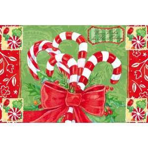  Candy Canes Holiday Floor Mat Patio, Lawn & Garden