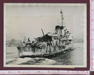 1945 USS Laffey Okinawa Puget Sound Bremerton Sea Photo  