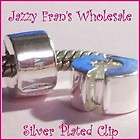 Clip Lock Safety SILVER PLATE Bead~Fits European(T11)  