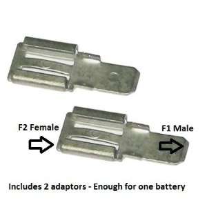  F2 to F1 Step Down Adaptor   For SLA Batteries   Requires 