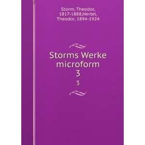   Theodor, 1817 1888,Hertel, Theodor, 1894 1924 Storm Books