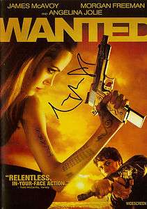Angelina Jolie SIGNED Wanted Cover ONLY No DVD COA  