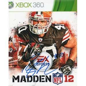  Cleveland Browns PEYTON HILLIS Signed Autographed Madden 