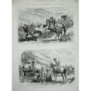   1885 Bechuanaland South Africa Waggons Horses Goshen