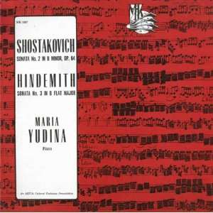   No. 2 / Sonata No. 3 Shostakovich / Hindemith / Maria Yudina Music
