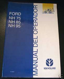 New Holland Ford NH75 Backhoe Operator Manual Spanish  