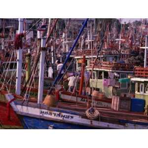  Fishing Vessels in Southern Thai Port, Thailand 