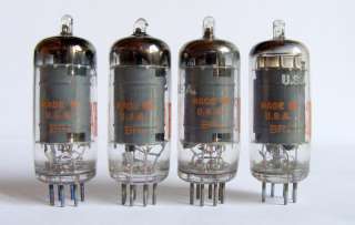 NOS (New Old Stock) RCA 12AC6 vintage electron tubes made in USA.