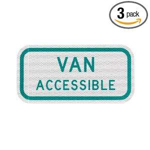   Van Accessible 12 x 6 Inch 3M High Intensity Reflective Sheeting, 3
