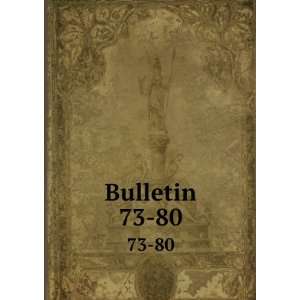  Bulletin. 73 80 University of Illinois (Urbana  Champaign 