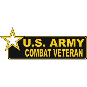  United States Army Combat Veteran Bumper Sticker Decal 6 