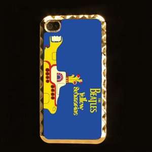  The Beatles Band Printing Golden Case Cover for Iphone 4 