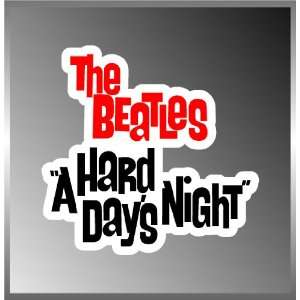 The Beatles Rock Band a Hard Days Night Design Vinyl Euro Decal Bumper 