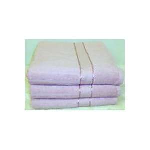  SET OF 6 BATH TOWELS   ROSE PINK   100% COTTON TERRY