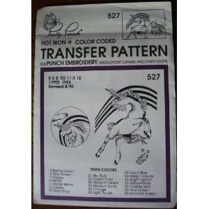  Hot Iron Transfer Pattern #527 Unicorn with Rainbow (For 