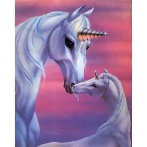  UNICORN AND FOAL 124 CROSS STITCH CHART