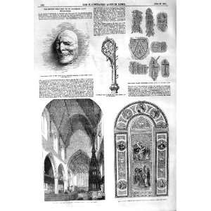  1852 ST. MARYS CHURCH LAMBETH WINDOW WALBROOK MUMMY