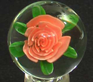 RPC Marbles XXL Hand Made Glass Marble Rose Bud  