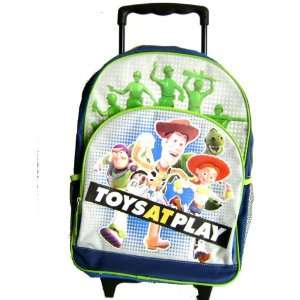 Disney Pixar Toy Story 3   Large Rolling Backpack Full size, Nice item 