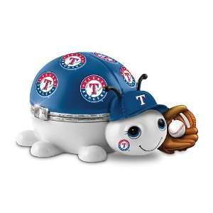  MLB Texas Rangers Love Bug Heirloom Porcelain Music Box 